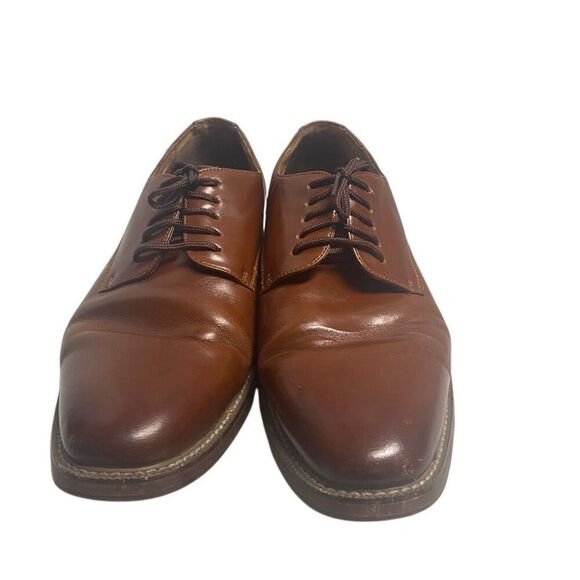 JOSEPH ABBOUD Men’s Leather Oxford Shoes Brown  Size 9.5D - Picture 1 of 15